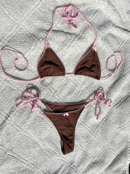KENDALL BOTTOMS MATTE CHOCOLATE PINK