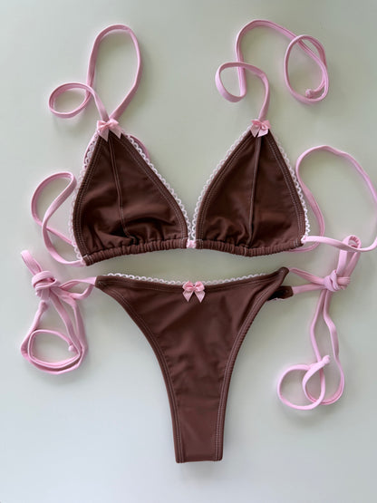 KENDALL SET MATTE CHOCOLATE PINK