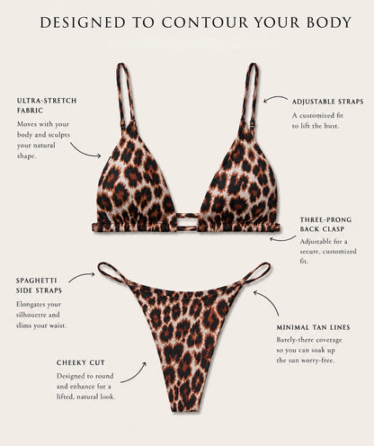 COLOMBIA TOP MATTE CHEETAH