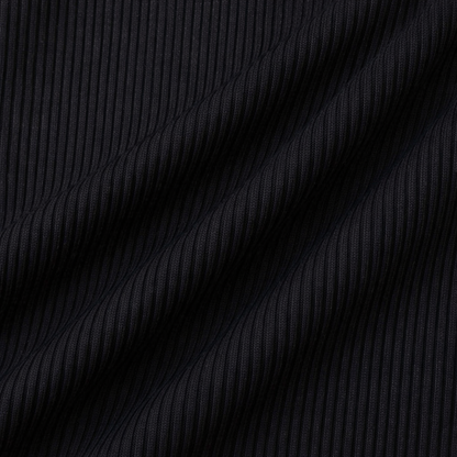COZUMEL BOTTOM BLACK RIBBED