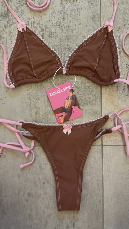 KENDALL SET MATTE CHOCOLATE PINK